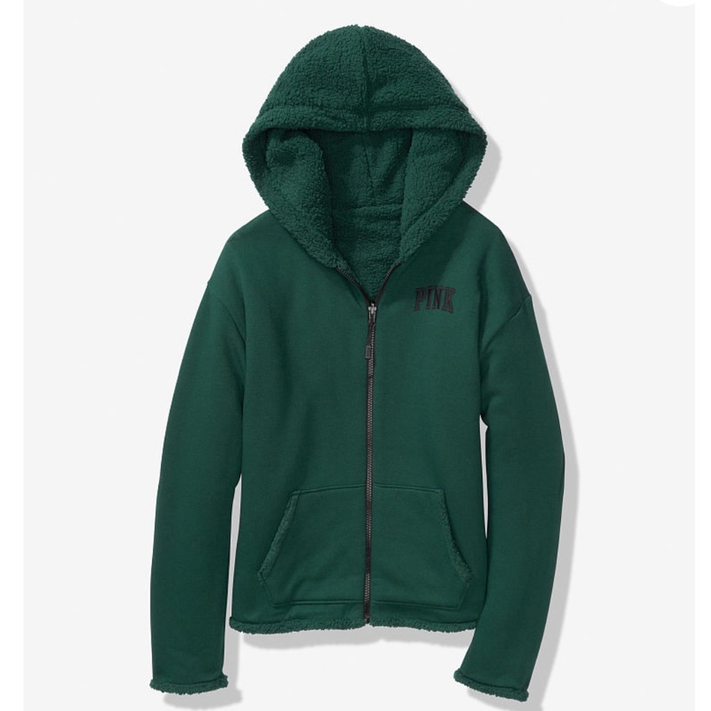 Victoria Secret Reversible Sherpa Lined Full Zip
